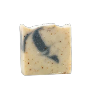 סבון חימר לבן ופחם פעיל עם שמן אתרי לבנדר