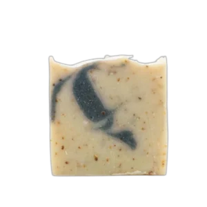 סבון חימר לבן ופחם פעיל עם שמן אתרי לבנדר