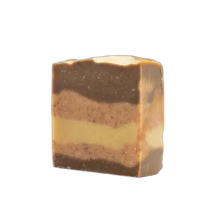 סבון קפה טבעי עם חימר לבן, פחם פעיל ושמן אתרי לבנדר